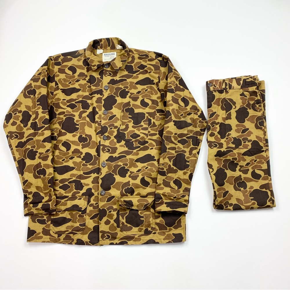 Boy’s/Kid’s VTG 90’s Rattlers Brand 2 Piece Camo Jacket & Pants Set Size XL 16